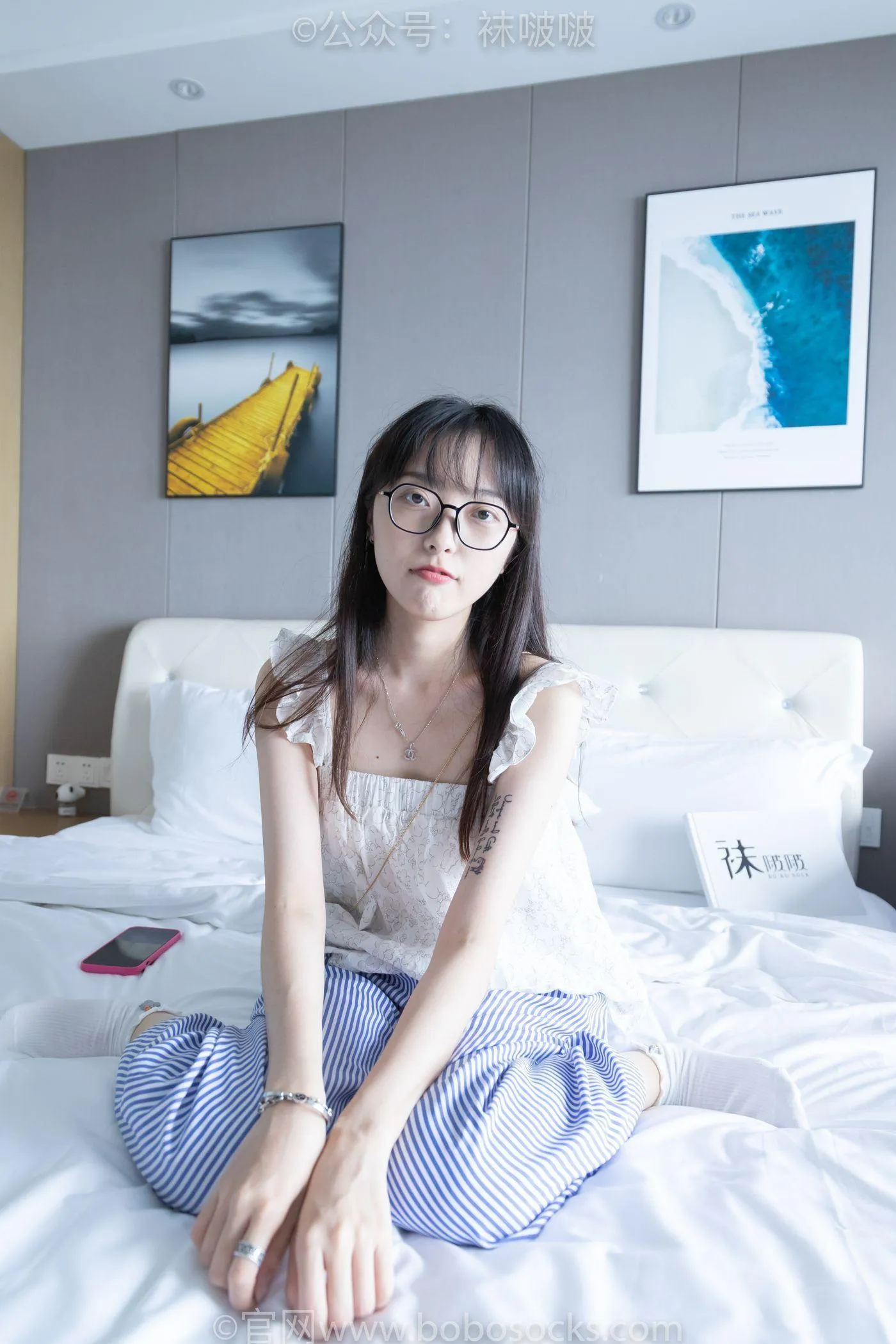 [BoBoSocks袜啵啵]NO.027 稚予- vans、白色棉袜、肉丝 [136P]插图7